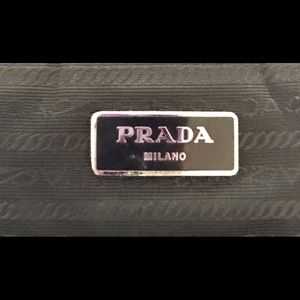 PRADA navy nylon tote